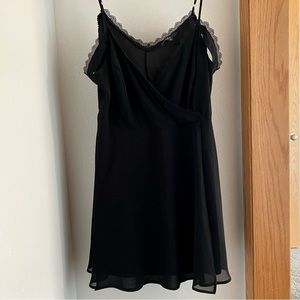 Lulu’s Absolutely Unforgettable Black Lace Off-the-Shoulder Dress
